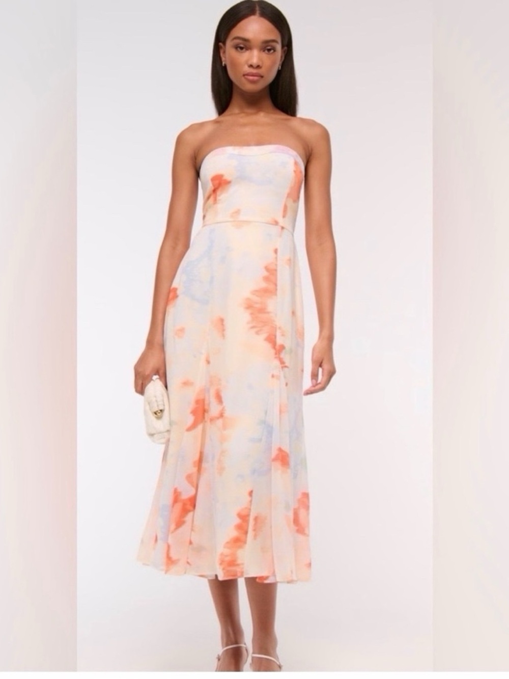 ABERCROMBIE Strapless Midi Dress